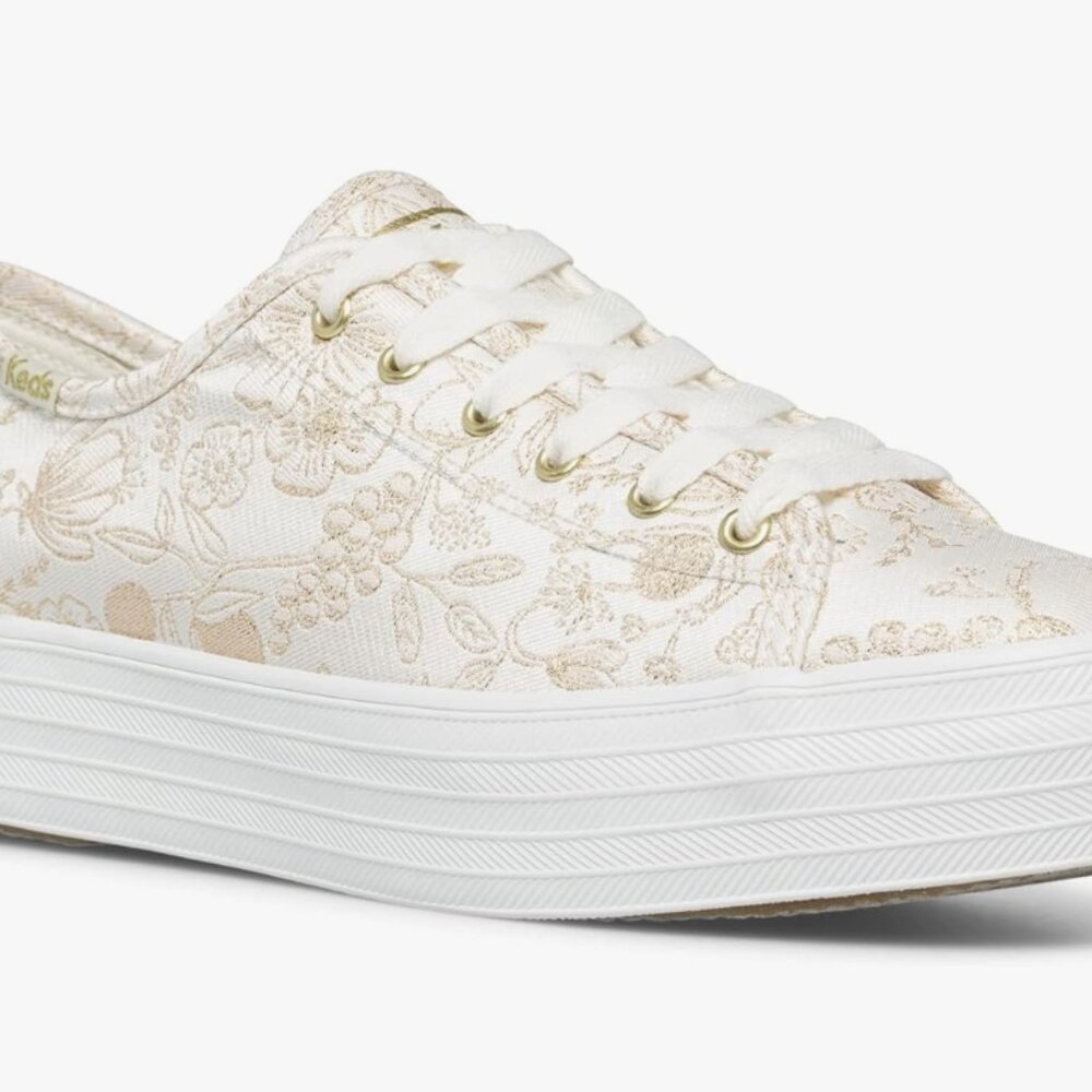 Keds X Rifle Paper Co. Triple Kick Colette Jacquard Lace Up